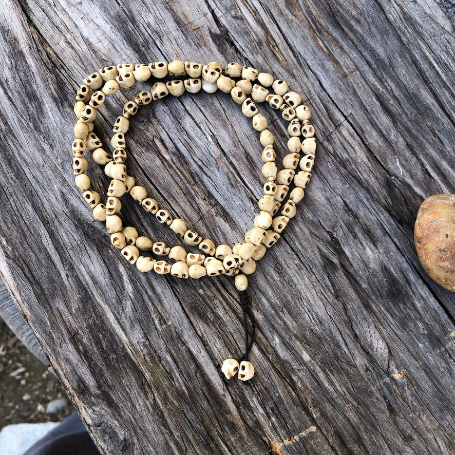 Kali 108 count Skull Praying Mala