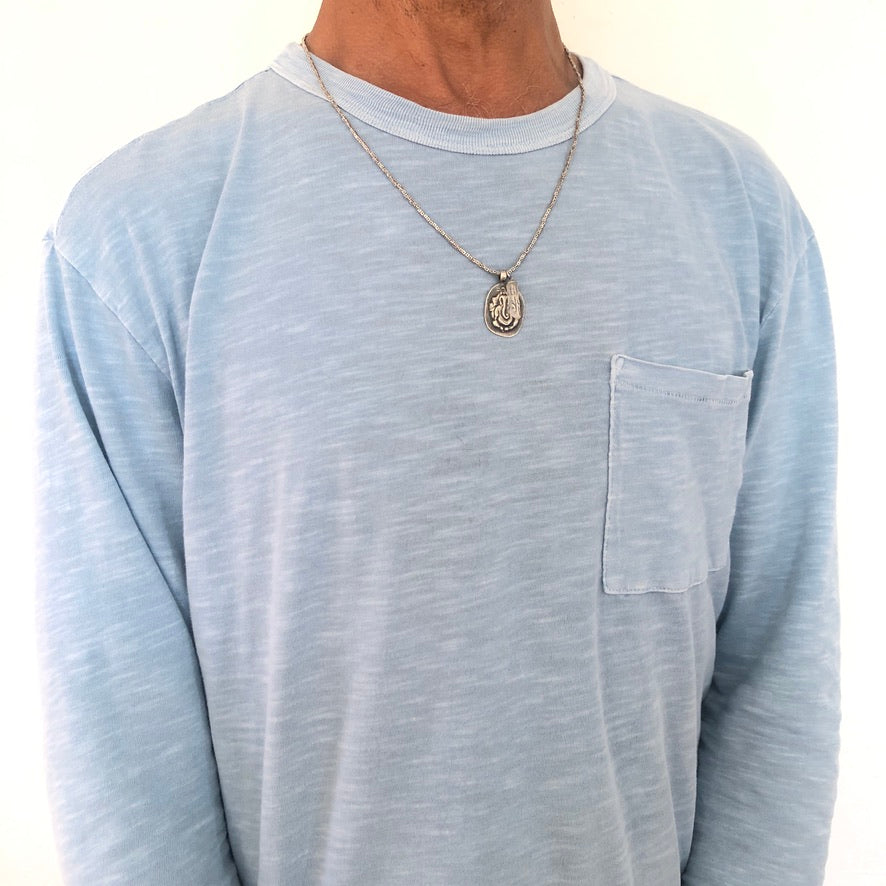Ganesha Pendant On Hilltribe Silver Chain