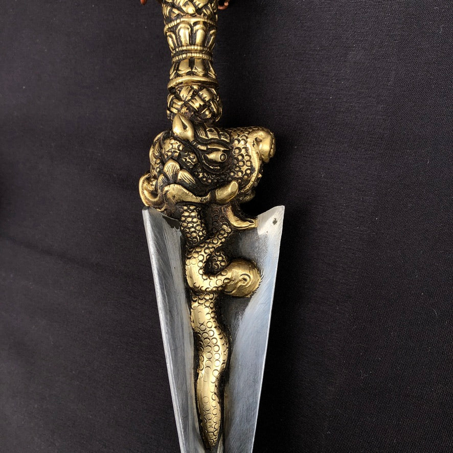 Tibetan Buddhist 3 Metals 3 Faces Mahakal