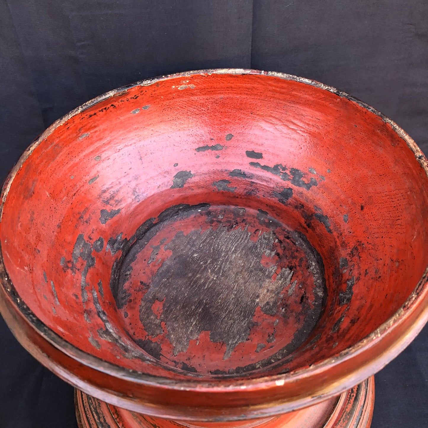 Vintage lacquer Offering Elm Bowl