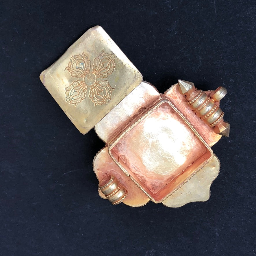 Tibetan Buddhist Prayer Box Pendant
