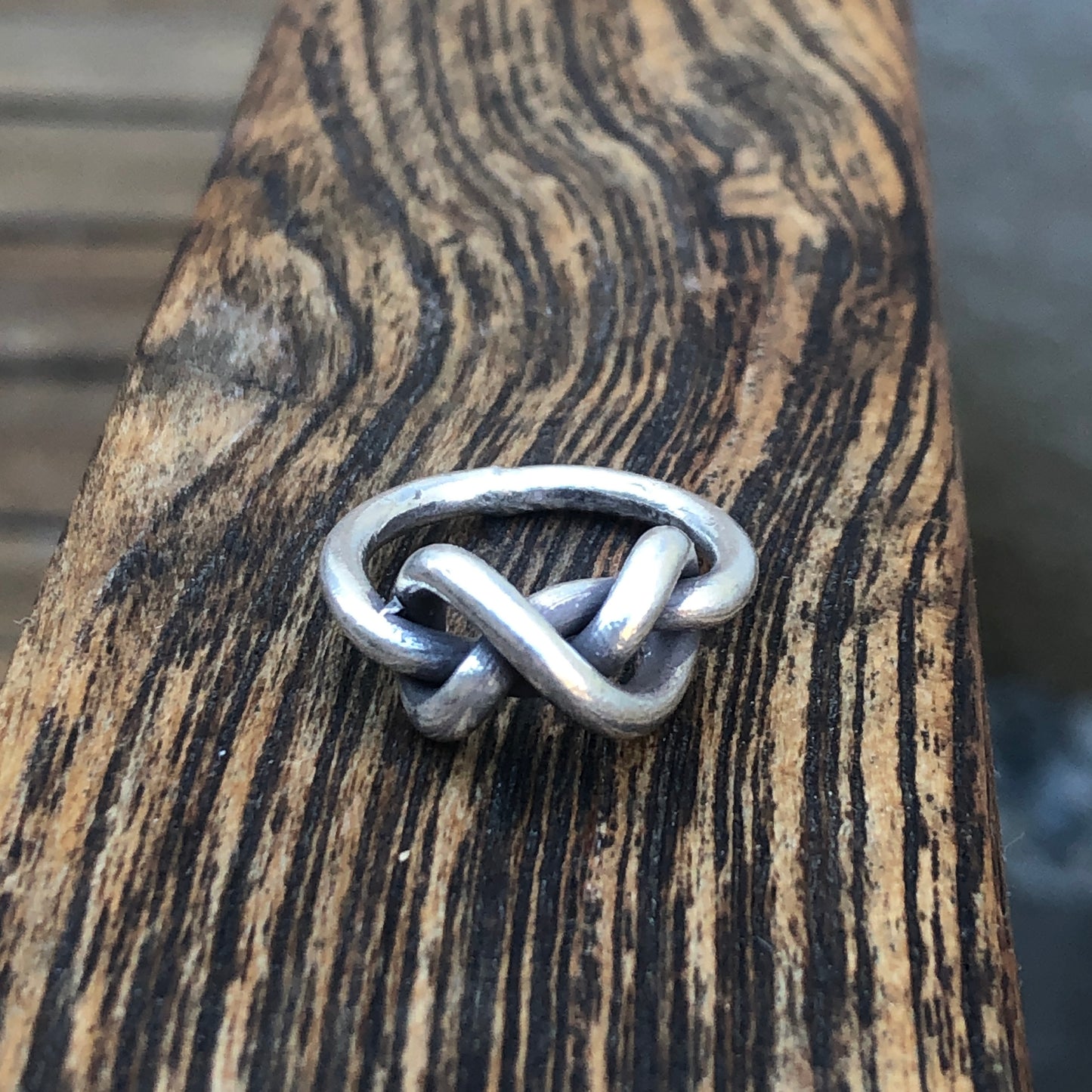 sterling silver knot ring