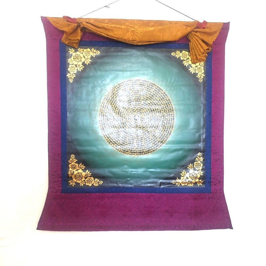 Healing Om Mantra Thangka Painting