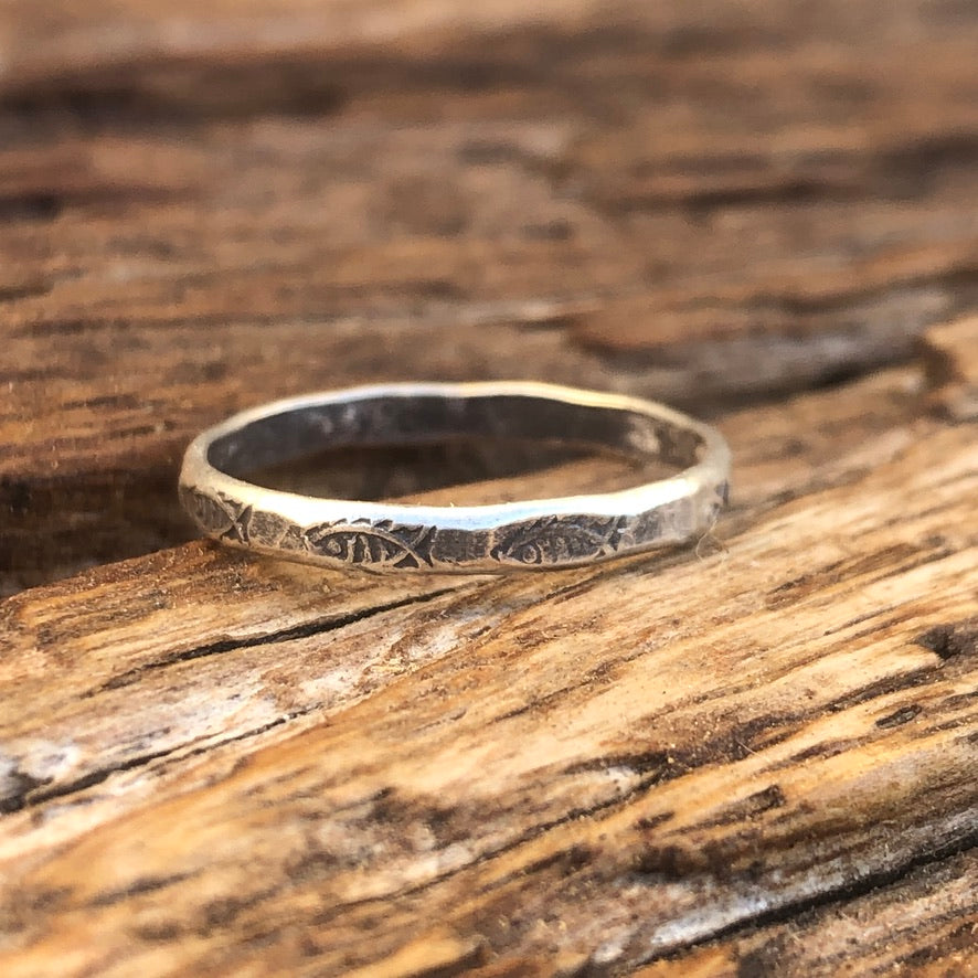 Thin Hill Tribe Silver Ring