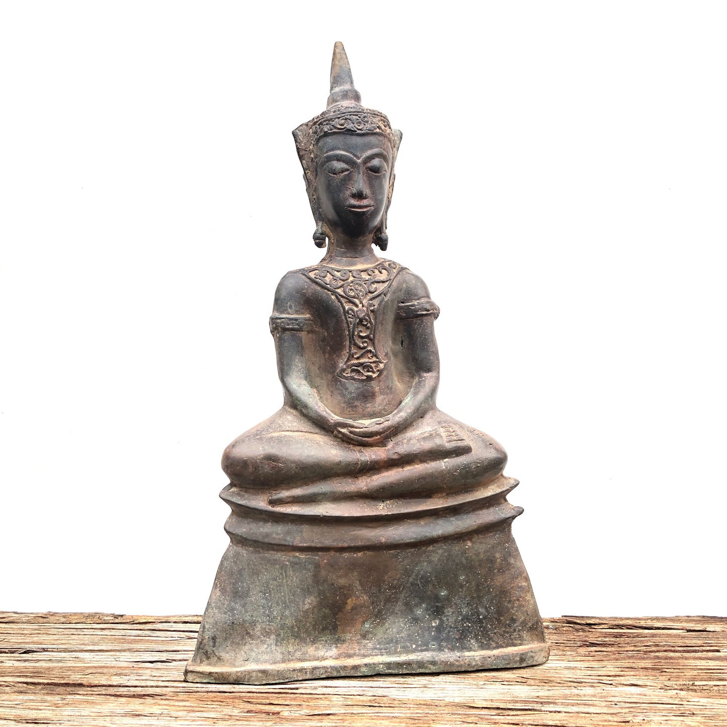 Ayuthaya Style Bronze Seated Buddha Statue