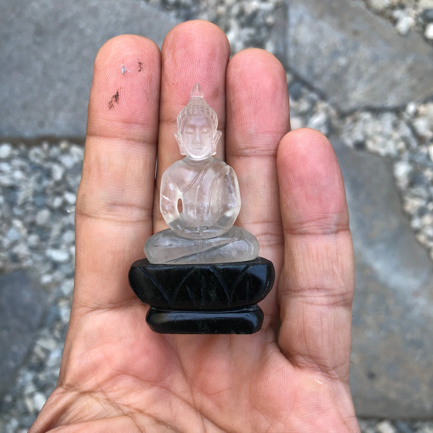 Clear Quartz Buddha Figurine