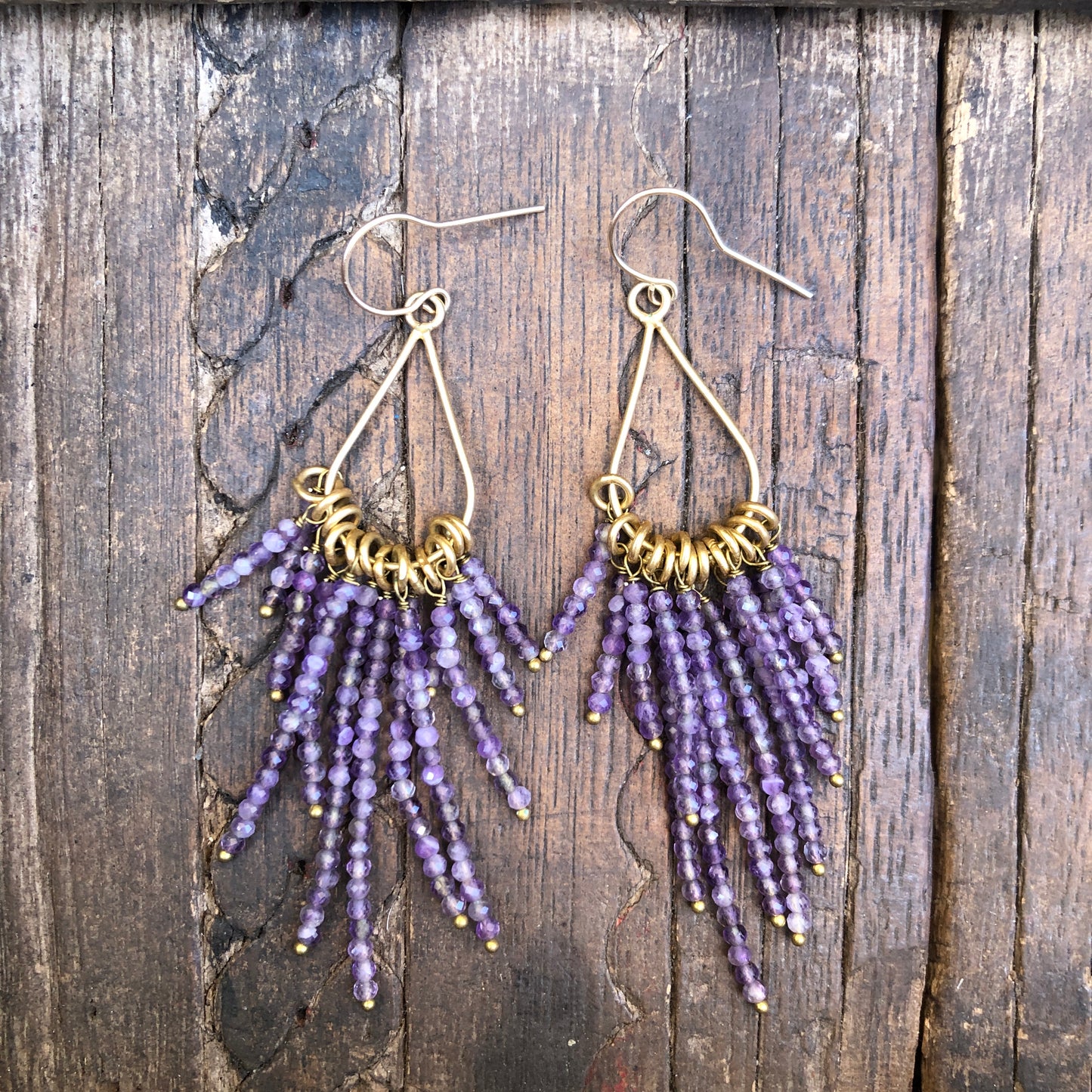 Amethyst Chandelier Earrings