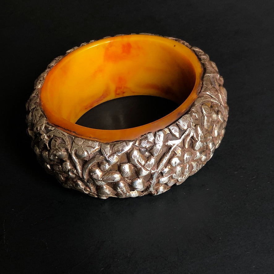 Large Tibetan Floral Bracelet