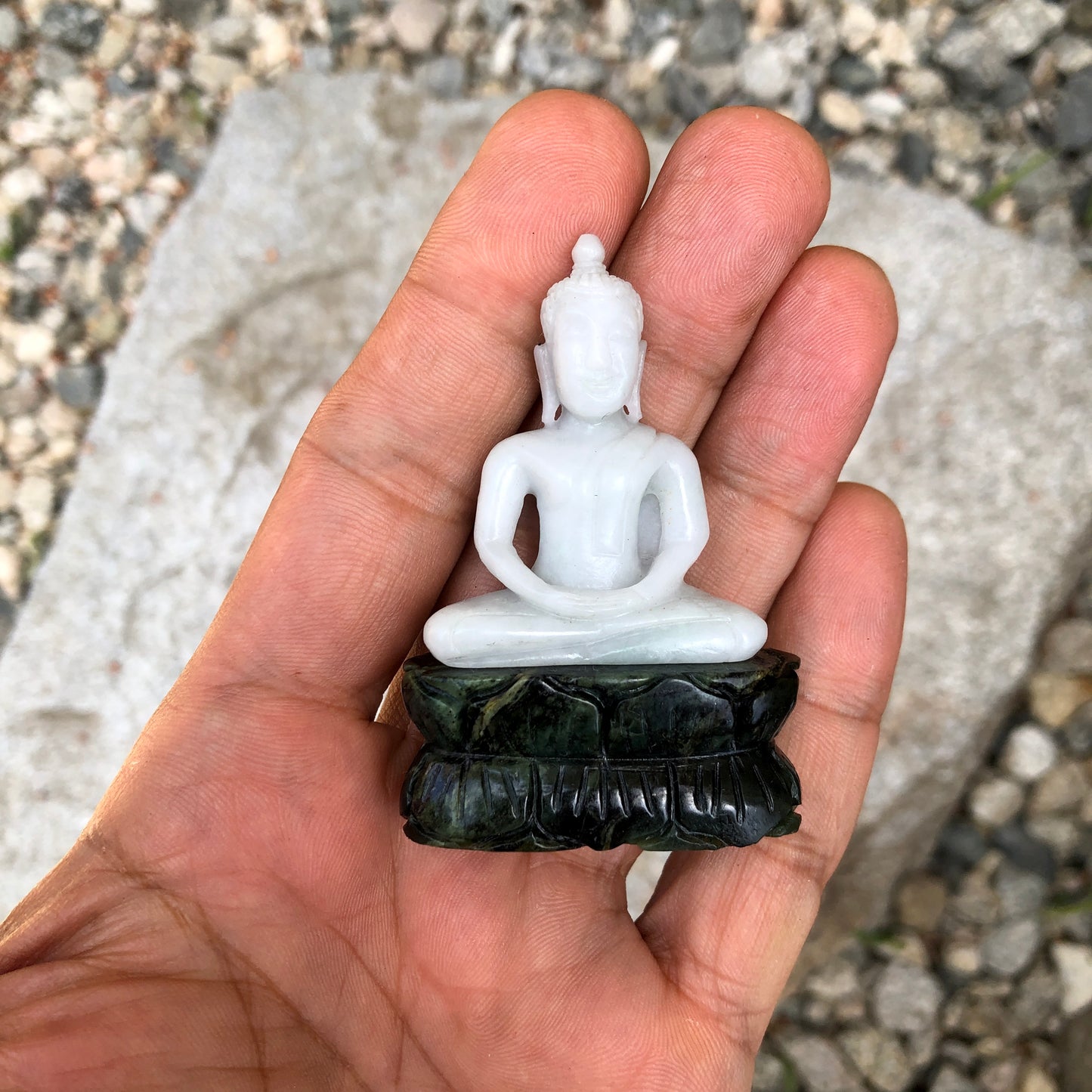 Jade Seated Buddha Figurine