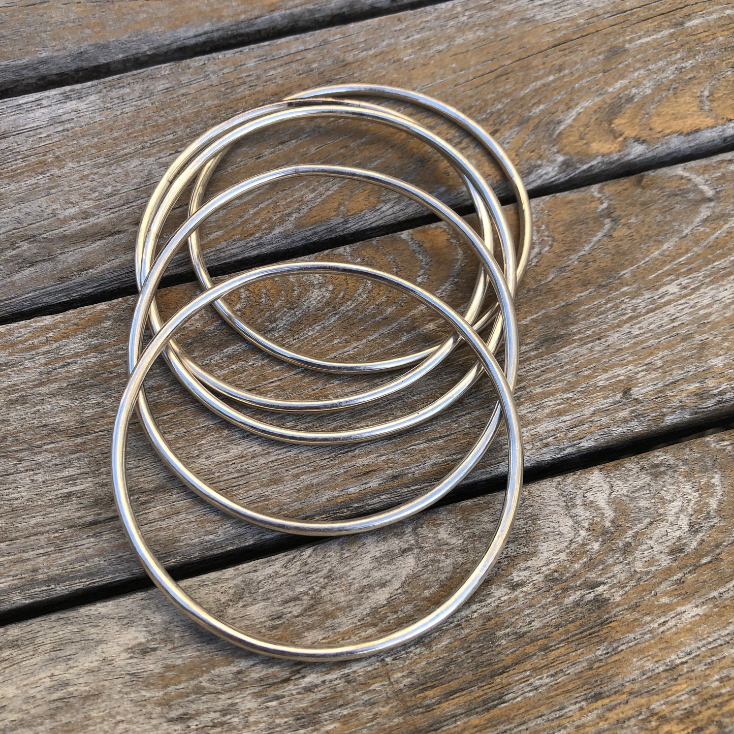 Simple Sterling Silver Bangle Bracelet