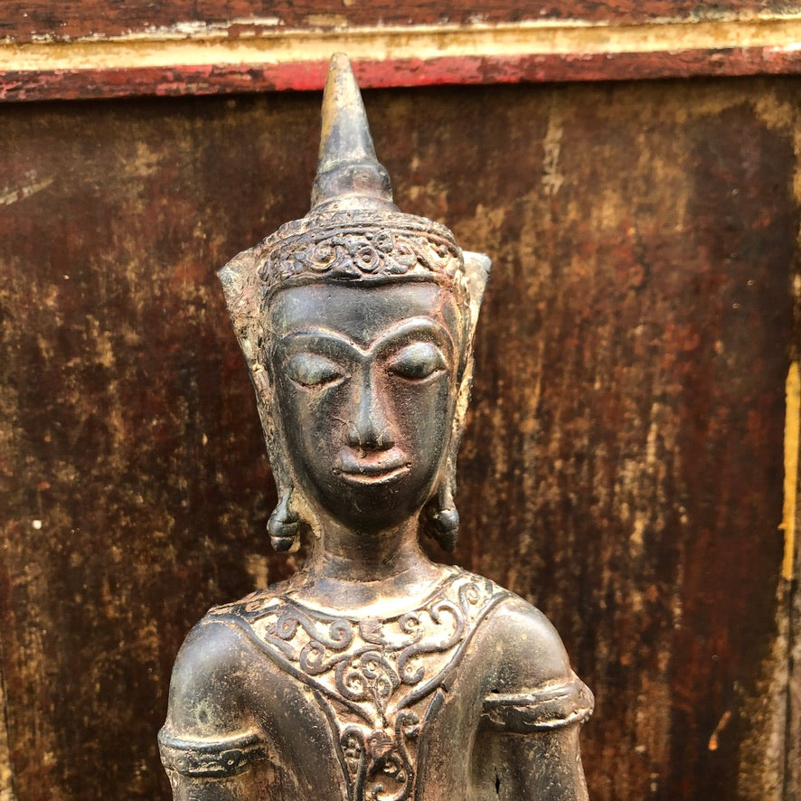 Ayuthaya Style Bronze Seated Buddha Statue