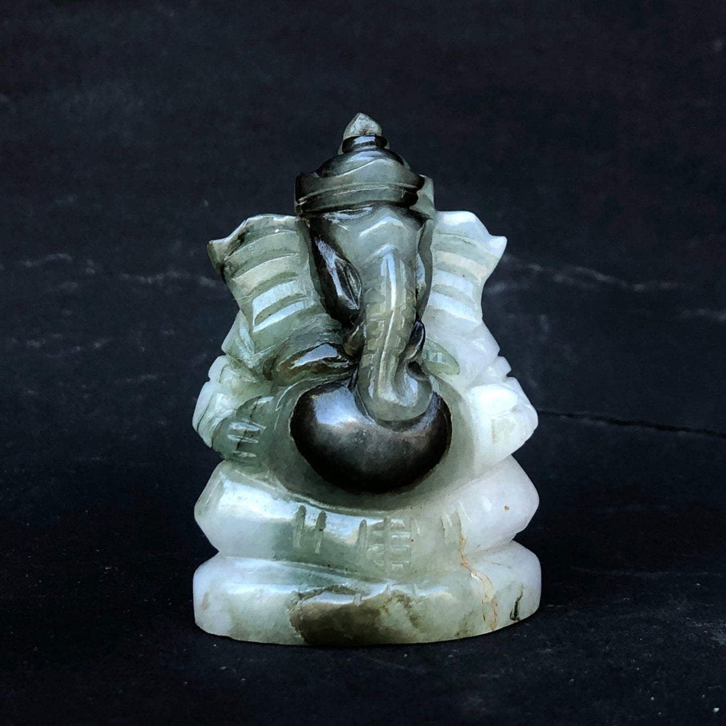 Burmese jade Ganesh