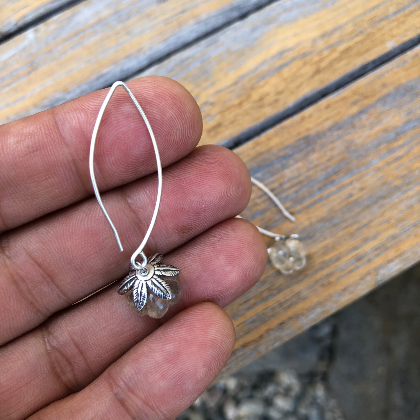 Himalayan Quartz Dangle Earrings