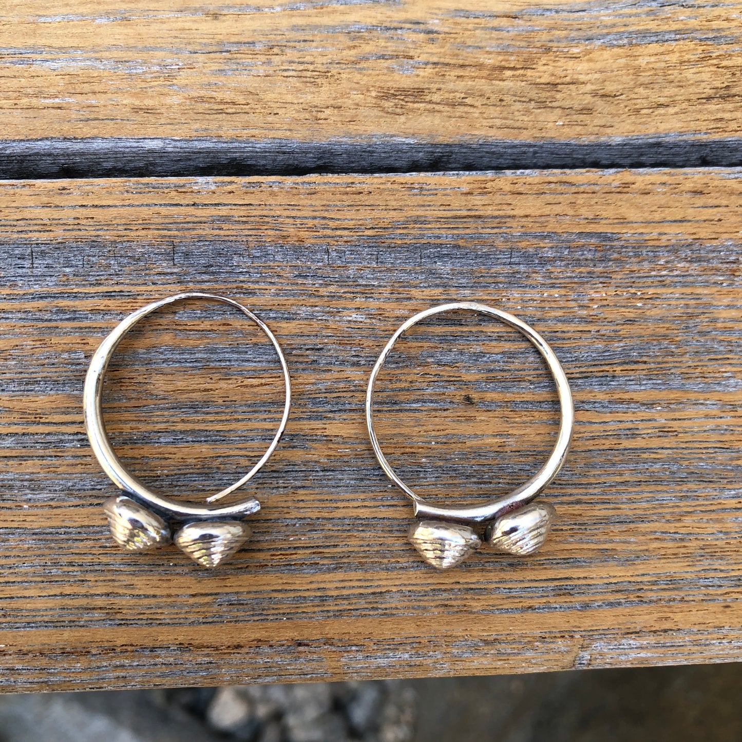 Solid Hilltribe Silver Hoop earrings