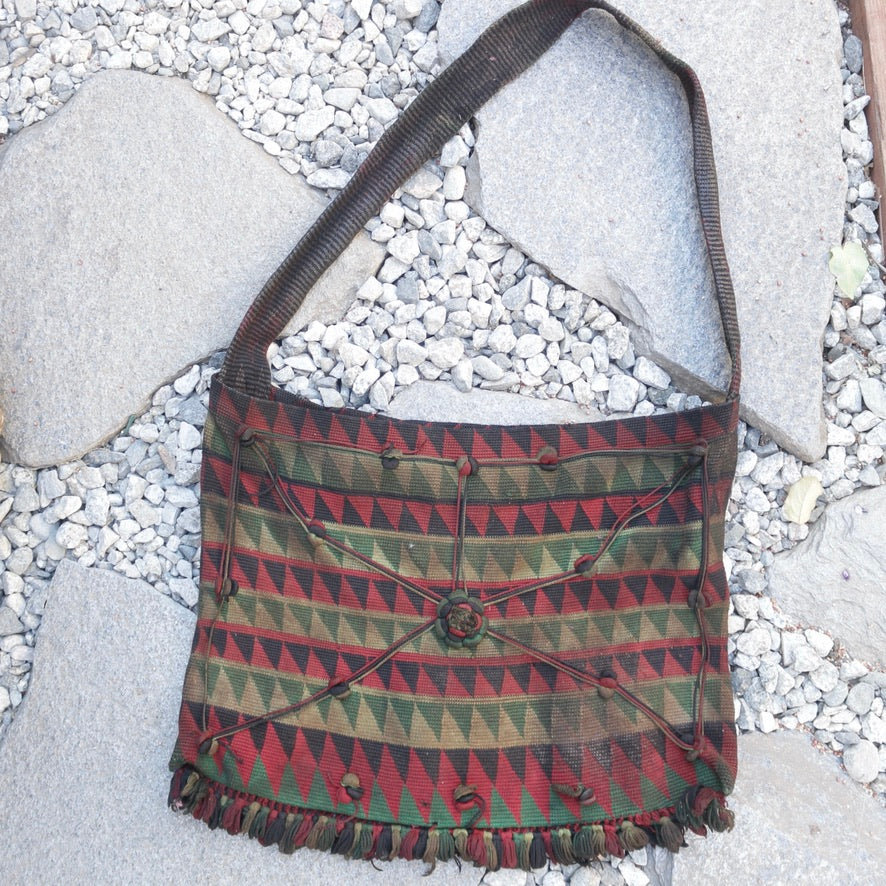 Vintage Hand Woven Himalayan Hilltribe Shoulder Bag