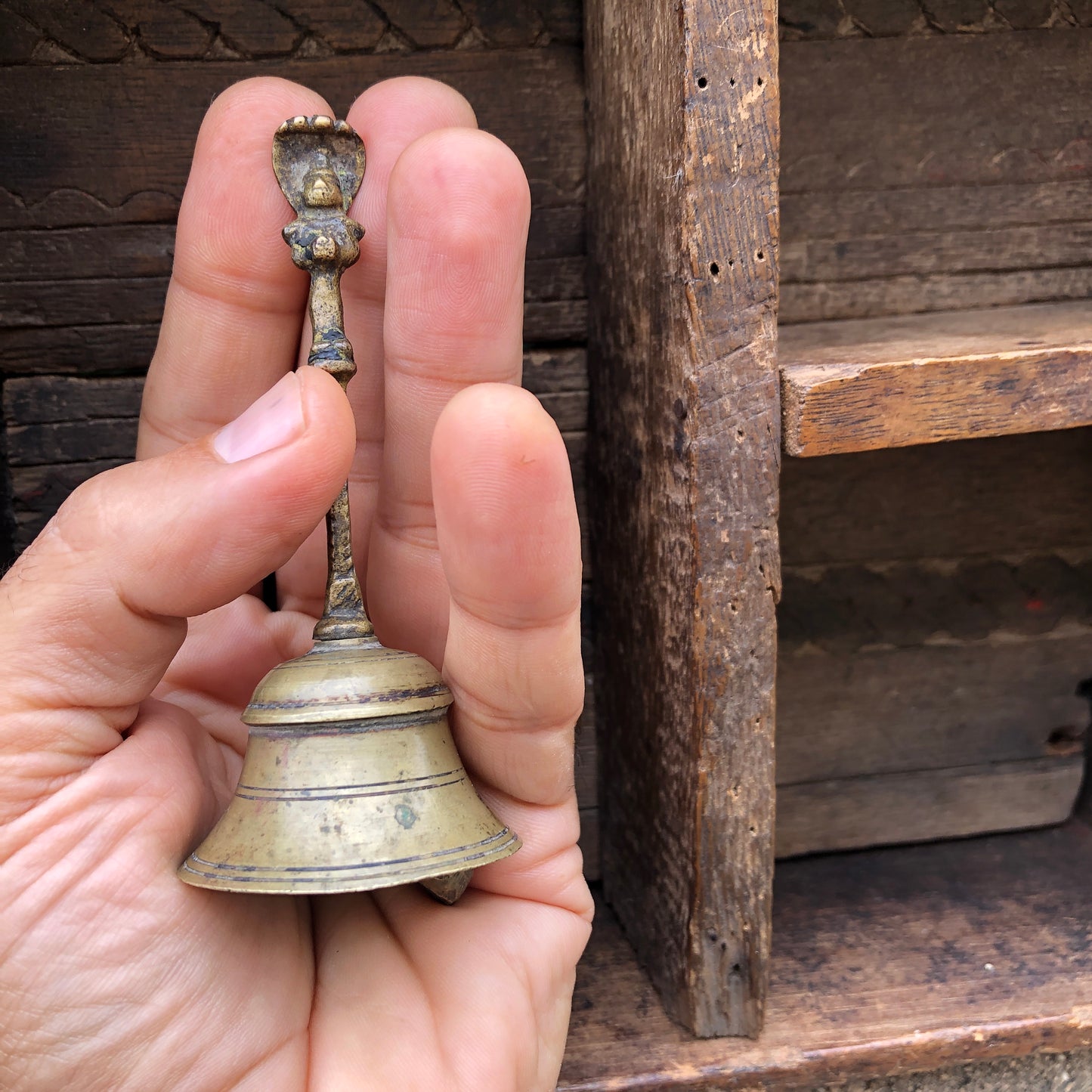 Handcrafted Temple Bell - Hindu Religious Temple Hand Bell