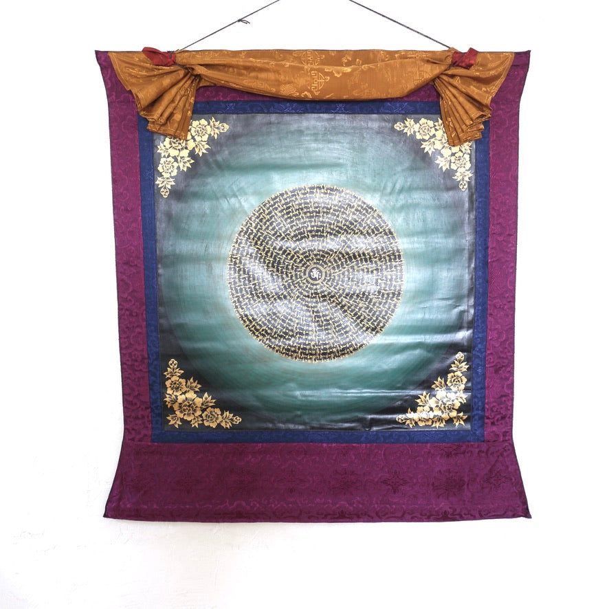 Healing Om Mantra Thangka Painting