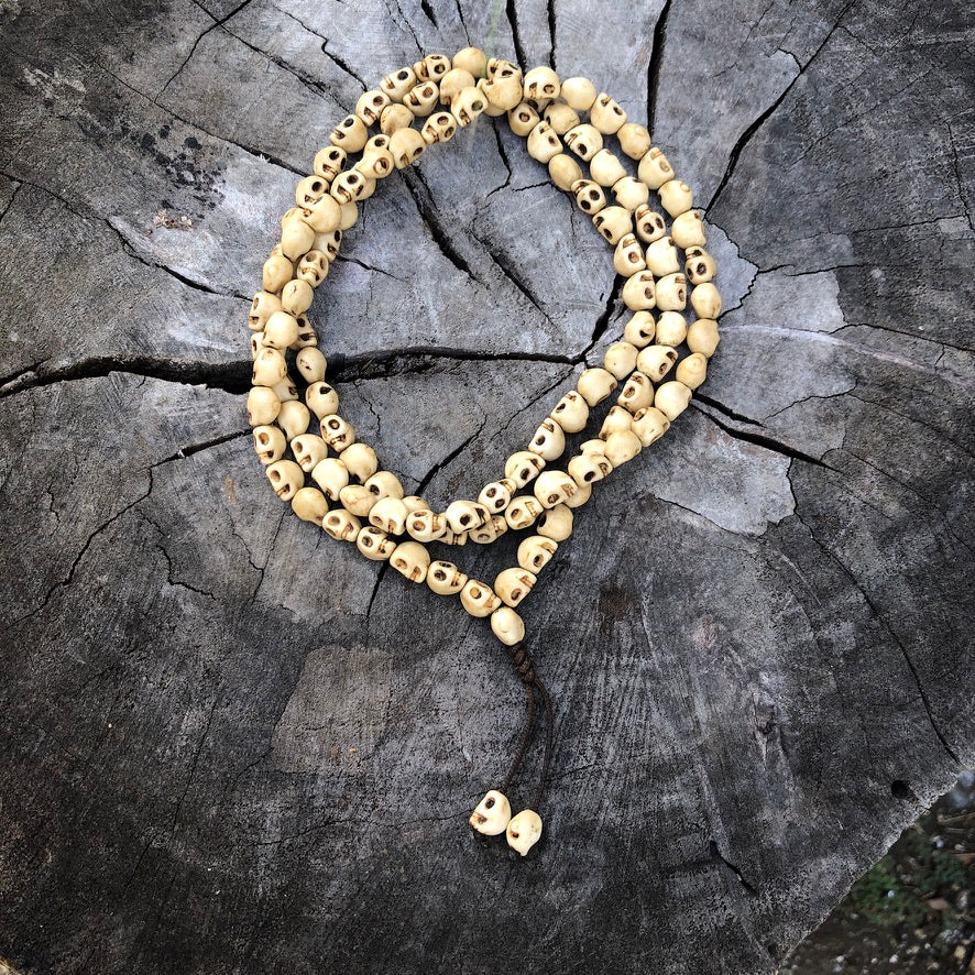 Kali 108 count Skull Praying Mala
