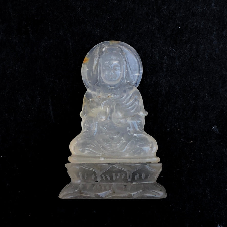 Clear Quartz Guan Yin Figurine