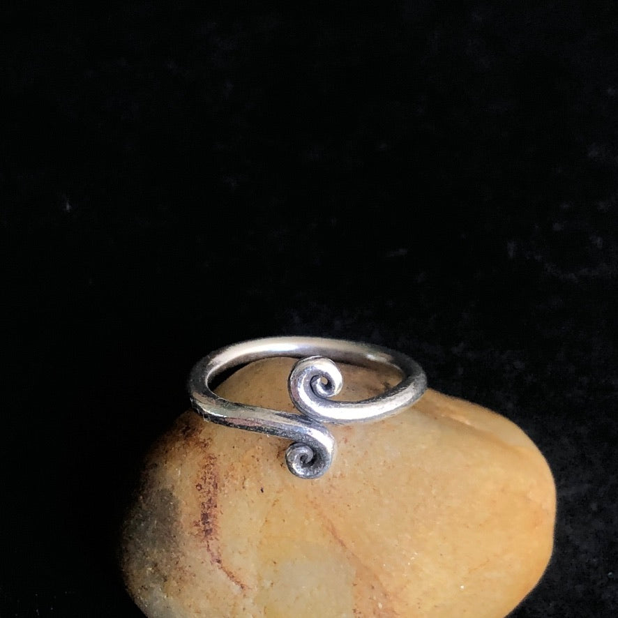 Hill Tribe Silver Spiral Ring