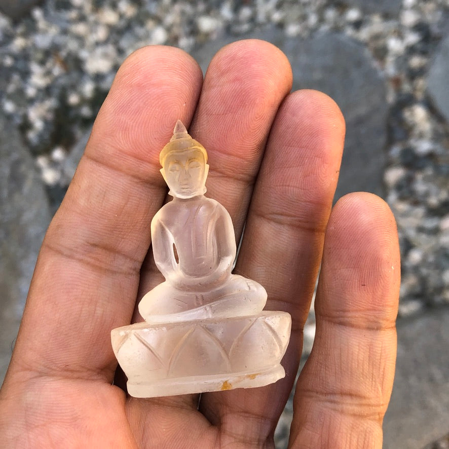 Clear Quartz Buddha Figurine