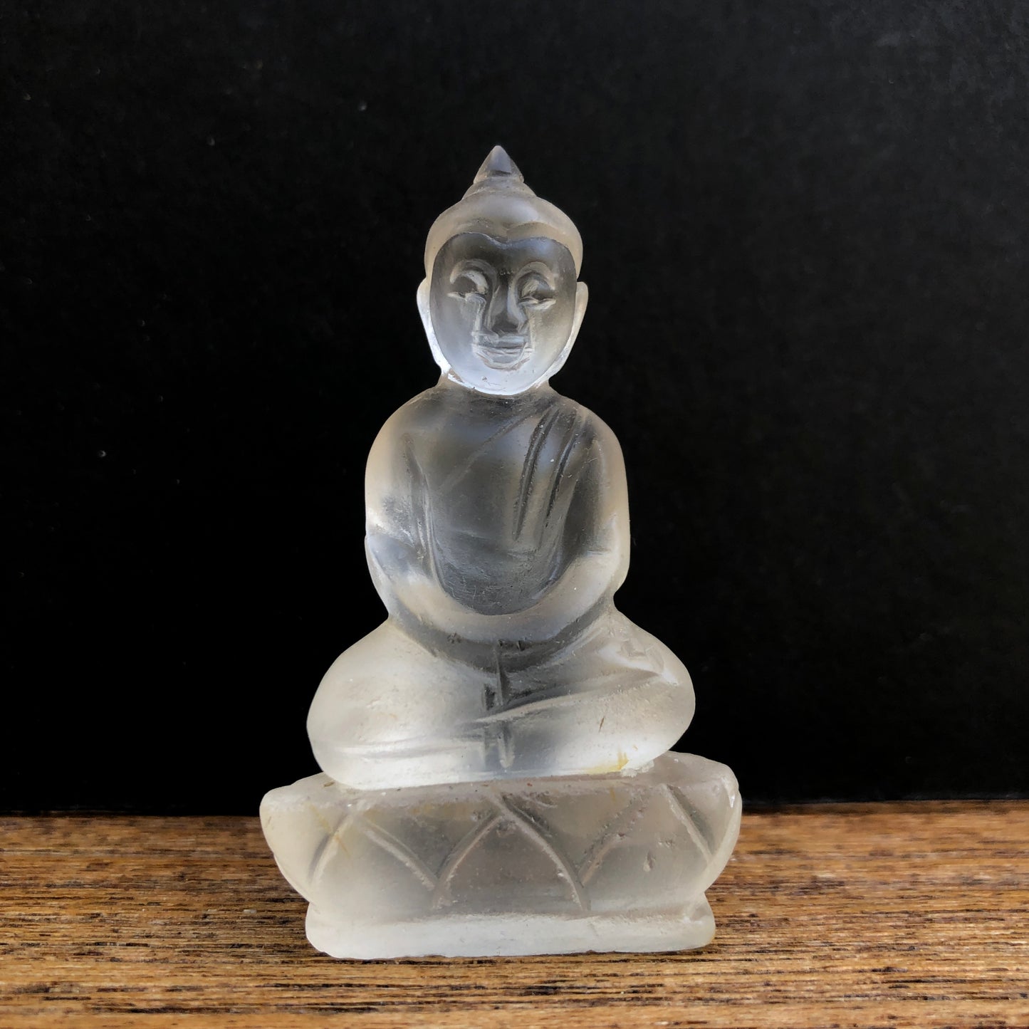 Crystal quartz buddha