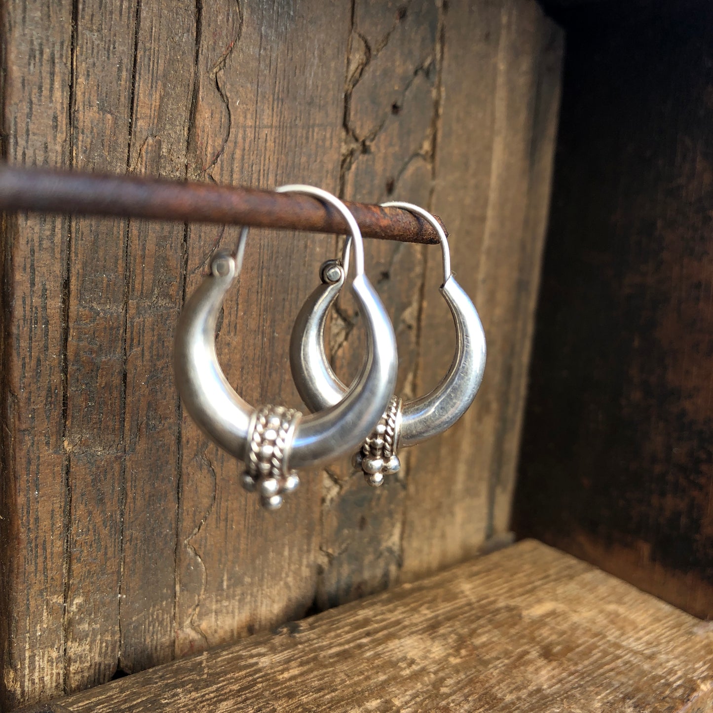 Silver Hoop Earrings