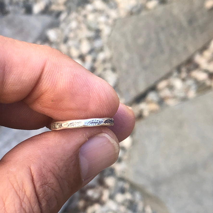 Thin Hill Tribe Silver Ring