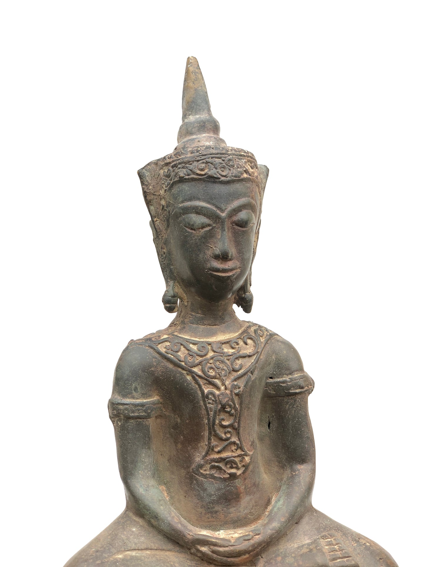 Ayuthaya Style Bronze Seated Buddha Statue