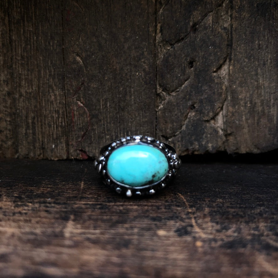 Tibetan Turquoise Silver Ring