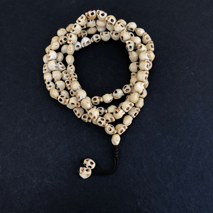 Kali 108 count Skull Praying Mala