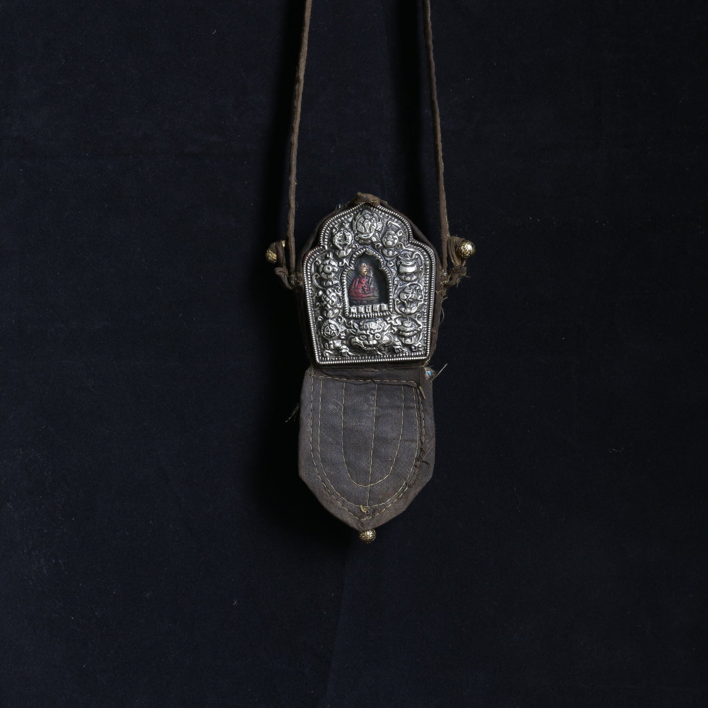 Tibetan Buddhist Ghau Prayer Box| Portable Shrine Box