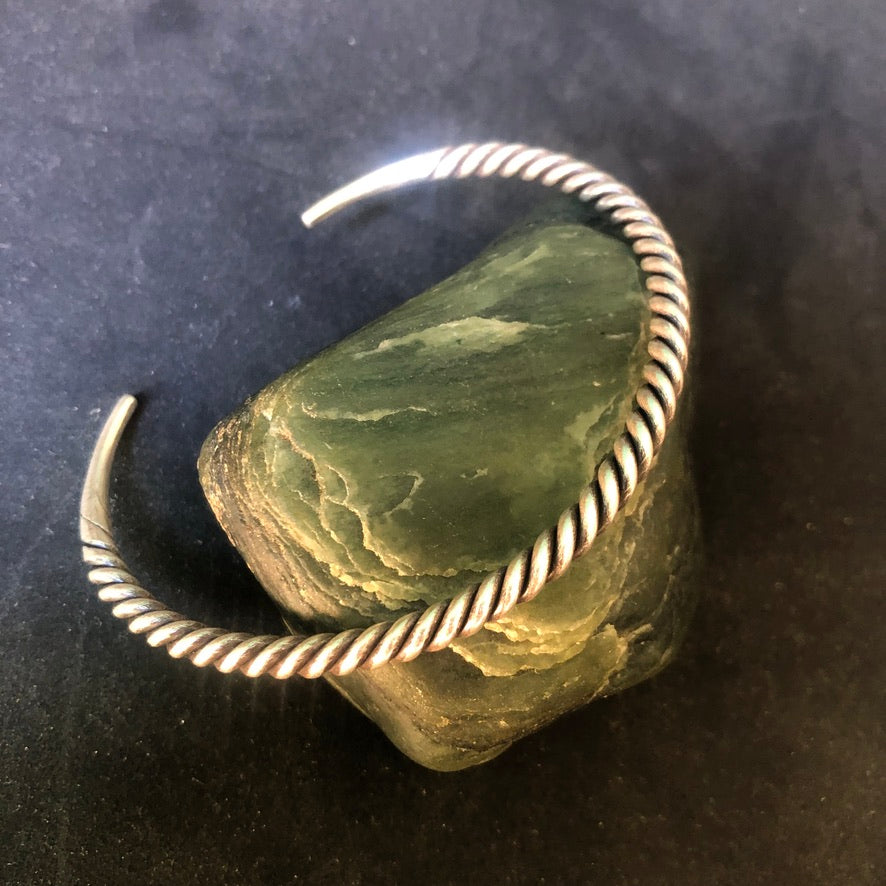 Twisted Wire Hill Tribe Silver Cuff Bracelet