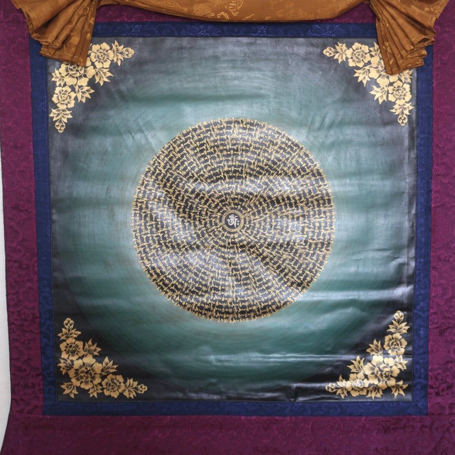 Healing Om Mantra Thangka Painting