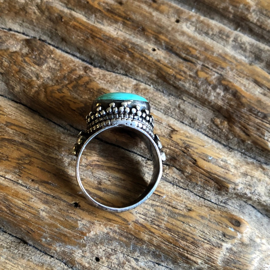 Tibetan Turquoise Silver Ring