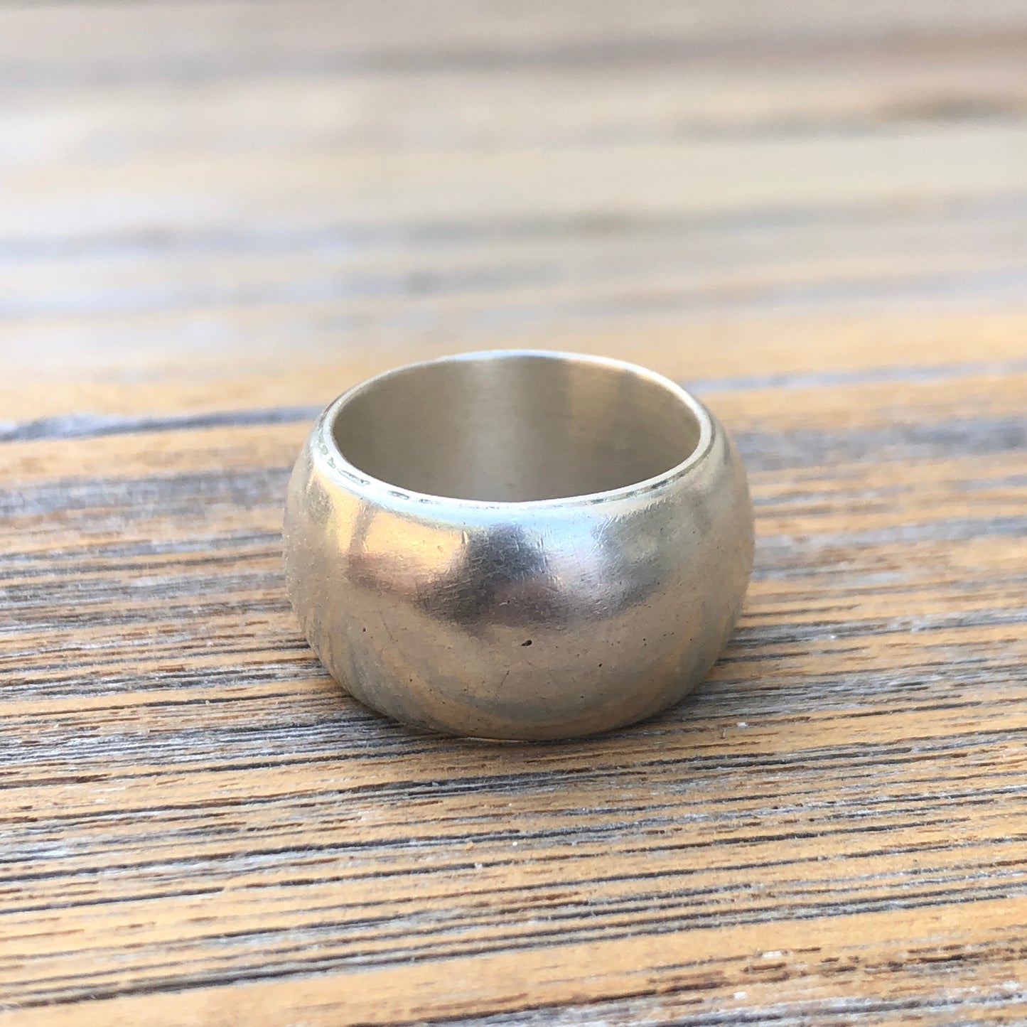 Solid Silver Wide Band Ring