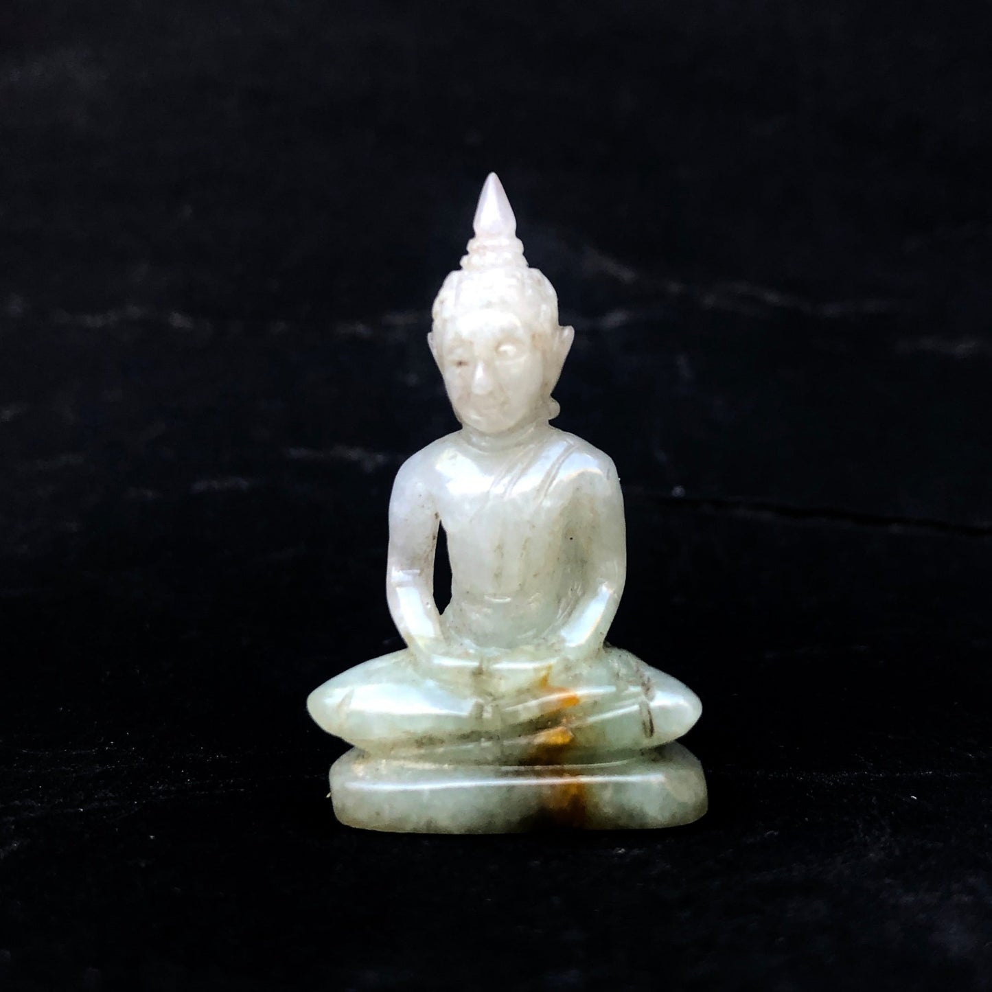 Burmese jade Buddha figurine