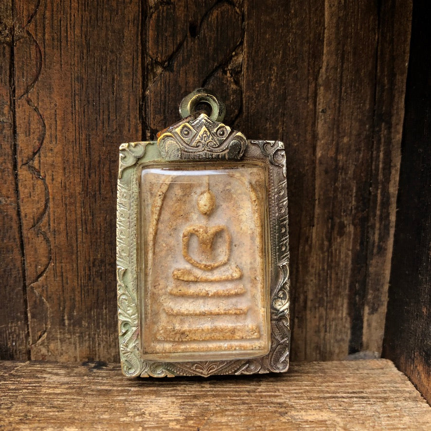 Seated Buddha Amulet Locket Pendant