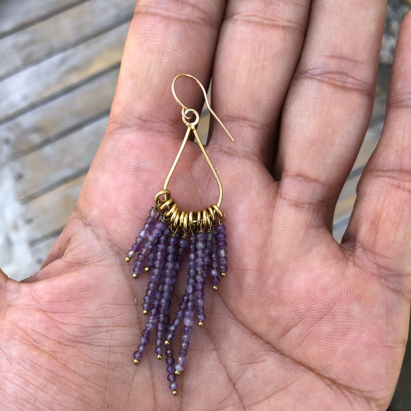 Amethyst Chandelier Earrings