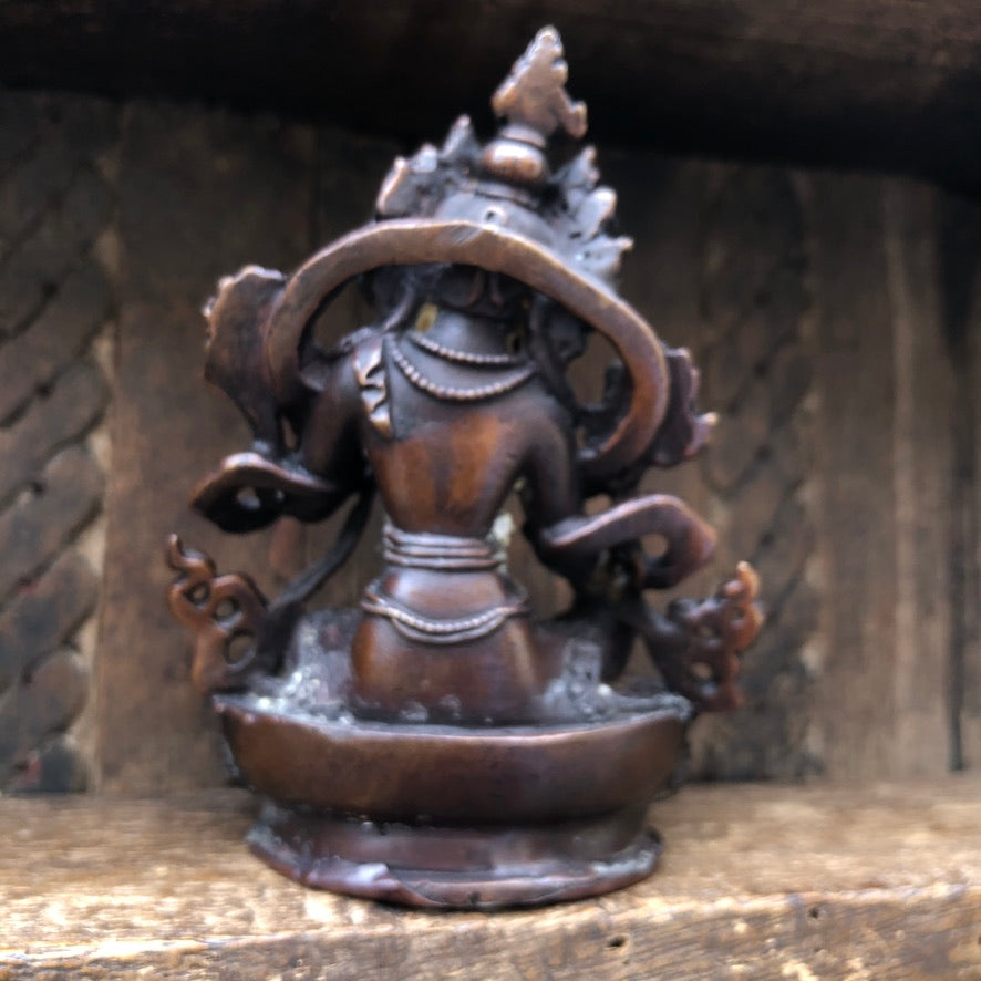 Green Tara In Copper