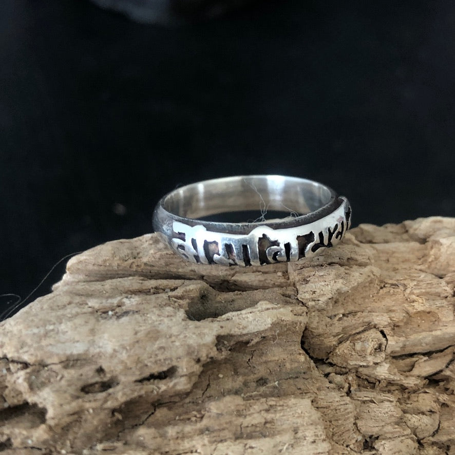 Om Mani Mantra Silver Ring (Copy)