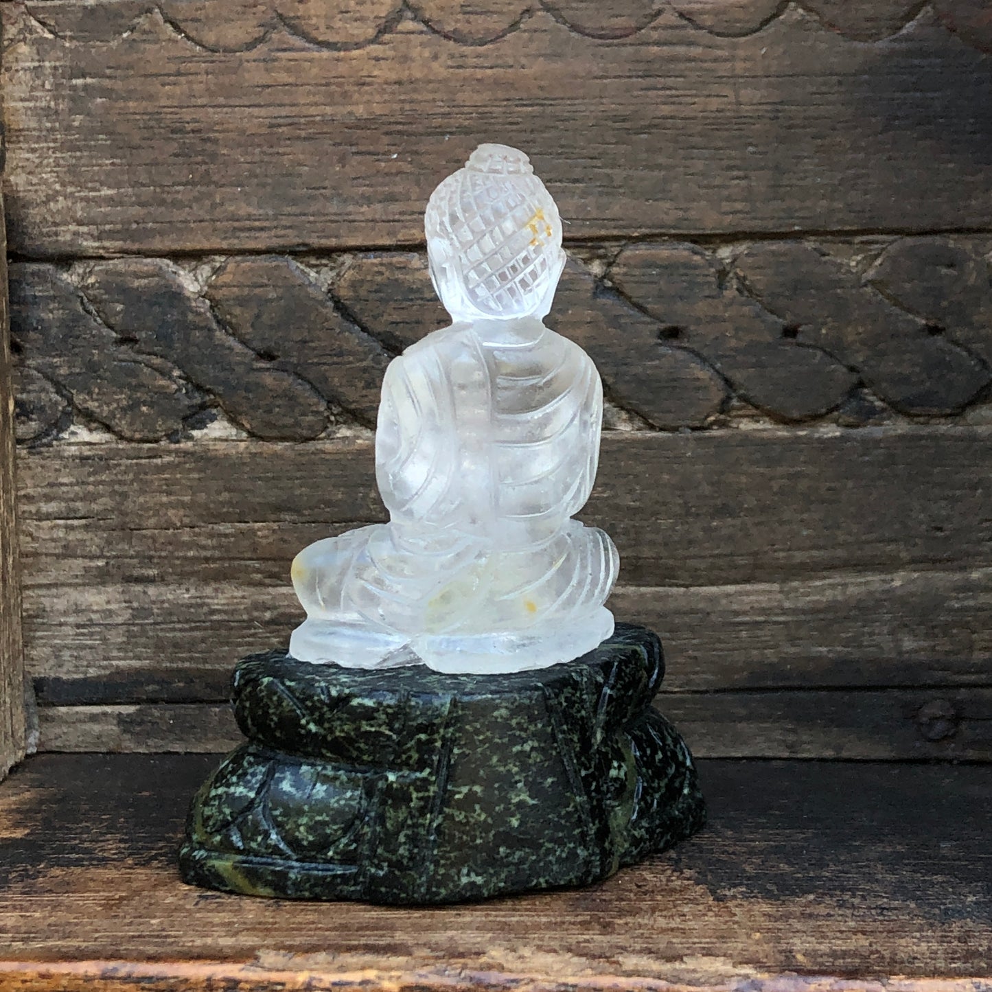 Clear Quartz Buddha Figurine