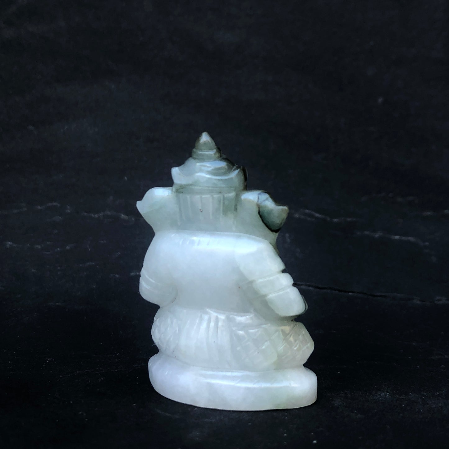 Green Jadeite Ganesha Figurine