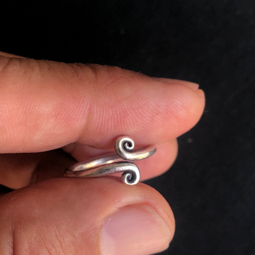 Hill Tribe Silver Spiral Ring