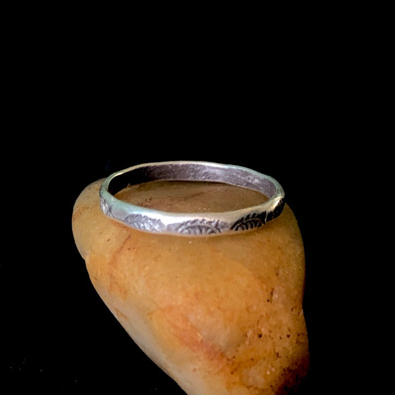 Thin Hill Tribe Silver Ring