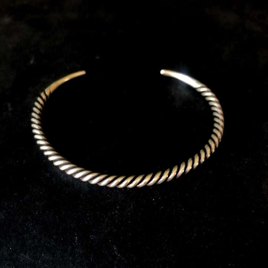 Twisted Wire Hill Tribe Silver Cuff Bracelet