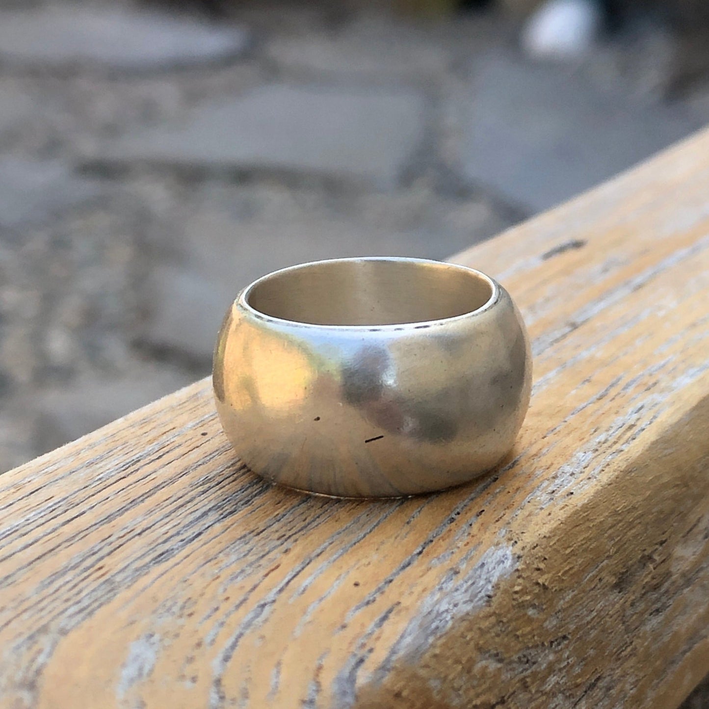 Solid Silver Wide Band Ring