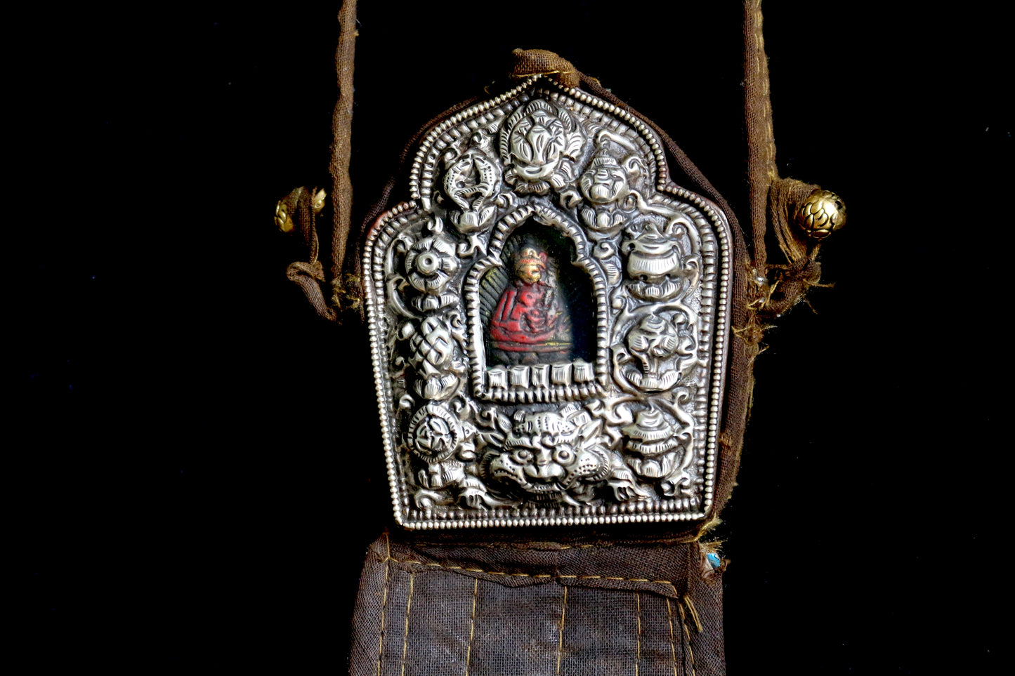 Tibetan Buddhist Ghau Prayer Box| Portable Shrine Box