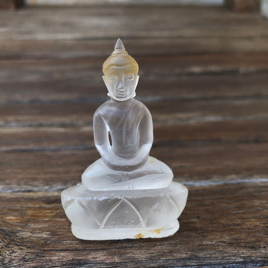 Clear Quartz Buddha Figurine