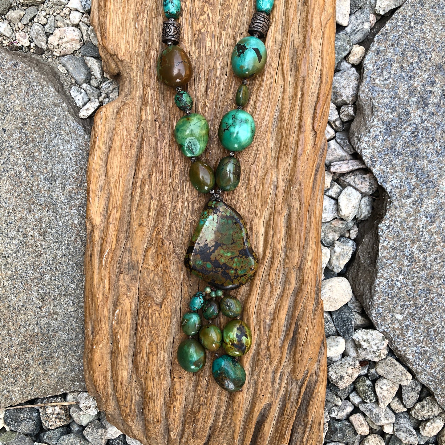 Tibetan Turquoise Long Necklace